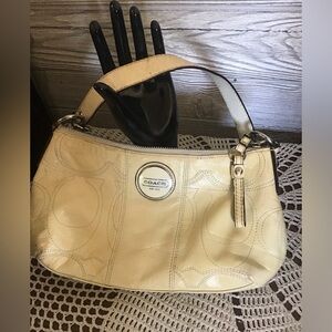 Coach Butter Yellow, Signature Stitch purse